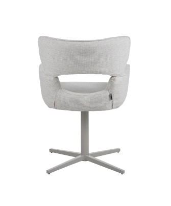 Modern 360° Swivel Office Chair with Textured Fabric Upholstery and...