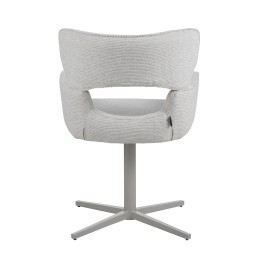 Modern 360° Swivel Office Chair with Textured Fabric Upholstery and...