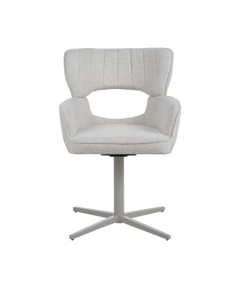 Modern 360° Swivel Office Chair with Textured Fabric Upholstery and...