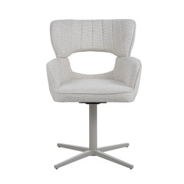 Modern 360° Swivel Office Chair with Textured Fabric Upholstery and...