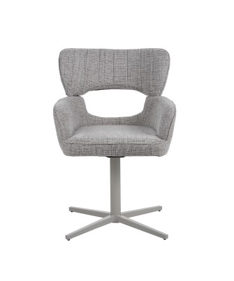 Fauteuil de bureau pivotant à 360° en tissu texturé avec dossier aj...