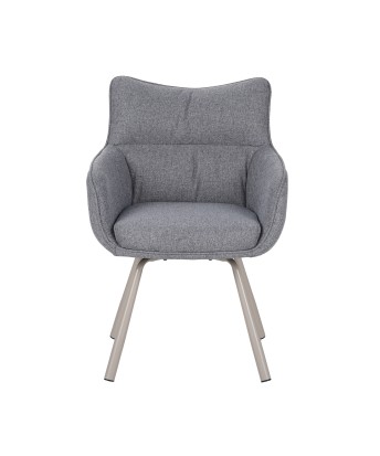 Modern Swivel Armchair – 360° Rotation, Textured Fabric Upholstery ...
