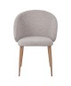 Fauteuil Moderne avec Revêtement en Tissu Texturé