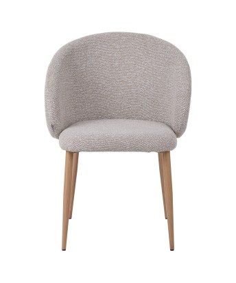 Modern Armchair with Textured Fabric Upholstery