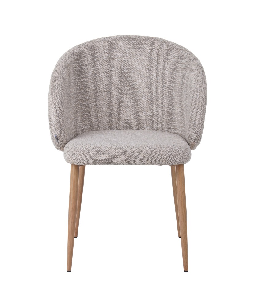 Fauteuil Moderne avec Revêtement en Tissu Texturé