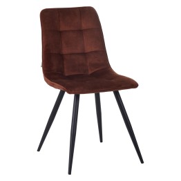 Elegant Dining Chair in Quilted Velvet