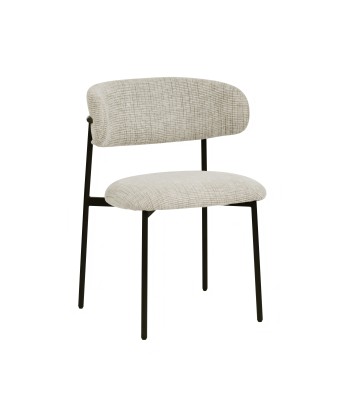 KELLY Chaise de Salle à Manger Minimaliste en Tissu Bouclé Côtelé ...