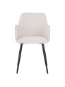 LANCE Chaise de Salle à Manger Contemporaine avec Accoudoirs Chais...