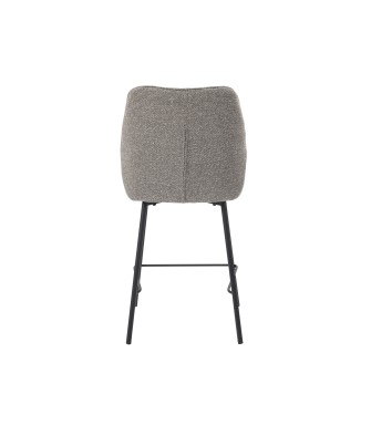 Tabouret de Bar Contemporain avec Revêtement en Tissu Bouclé Accue...