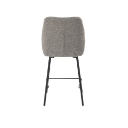 Tabouret de Bar Contemporain avec Revêtement en Tissu Bouclé Accue...