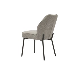 Chaise de Salle à Manger Moderne avec Revêtement en Tissu Bouclé A...
