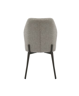 Modern Dining Chair with Bouclé Fabric Upholstery