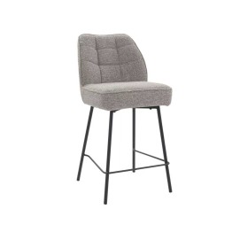 Tabouret de Bar Contemporain avec Revêtement en Tissu Bouclé Accue...