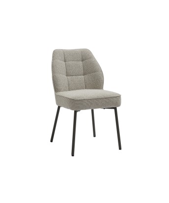 Chaise de Salle à Manger Moderne avec Revêtement en Tissu Bouclé A...