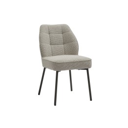 Chaise de Salle à Manger Moderne avec Revêtement en Tissu Bouclé A...