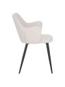 LANCE Chaise de Salle à Manger Contemporaine avec Accoudoirs Chais...