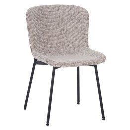 RIYA Chaise Contemporaine avec Revêtement en Tissu Bouclé Chaise d...