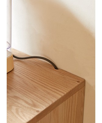 Buffet 1,5 m en Chêne Massif Meuble 100% Bois Tiroirs en Paulownia ...