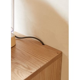 Buffet 1,5 m en Chêne Massif Meuble 100% Bois Tiroirs en Paulownia ...