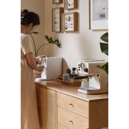 Buffet 1,5 m en Chêne Massif Meuble 100% Bois Tiroirs en Paulownia ...