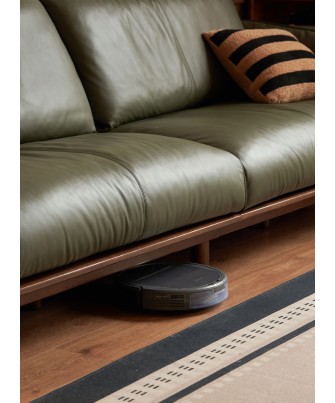 Canapé 4 places 2,68 m – Structure en noyer noir d’Amérique – Cuir ...