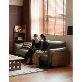 Premium 2.68 m Four-Seater Sofa – North American Black Walnut Frame...