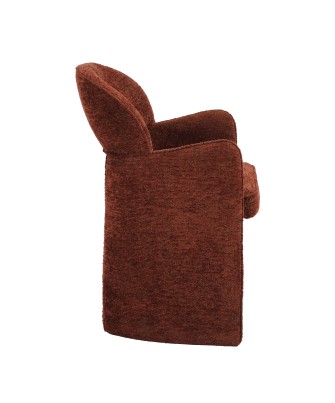 copy of Fauteuil Accoudoirs en Tissu Bouclé au Design Asymétrique C...