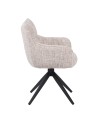 SELINA Modern 360° Swivel Accent Chair with Spider Base |