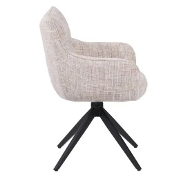 SELINA Fauteuil Pivotant Moderne à 360° avec Base Araignée Chaise ...