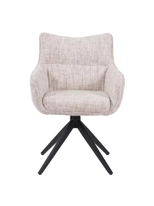 SELINA Fauteuil Pivotant Moderne à 360° avec Base Araignée Hauteur:...