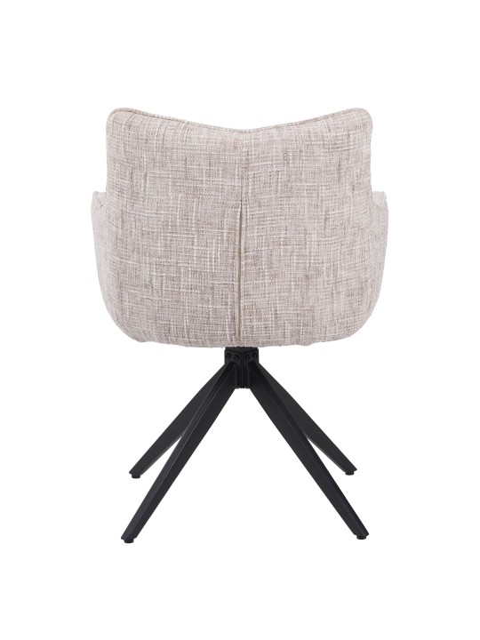 SELINA Modern 360° Swivel Accent Chair with Spider Base |