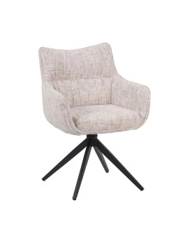SELINA Modern 360° Swivel Accent Chair with Spider Base |