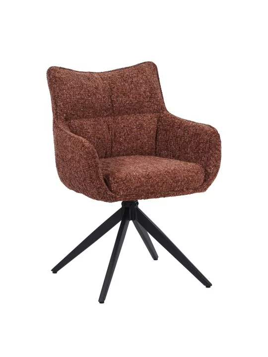 SELINA Fauteuil Pivotant Moderne à 360° avec Base Araignée Chaise ...