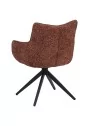 SELINA Fauteuil Pivotant Moderne à 360° avec Base Araignée Chaise ...