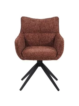 SELINA Modern 360° Swivel Accent Chair with Spider Base |