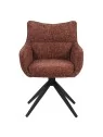 SELINA Fauteuil Pivotant Moderne à 360° avec Base Araignée Chaise ...