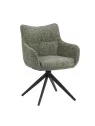 SELINA Fauteuil Pivotant Moderne à 360° avec Base Araignée Hauteur:...