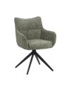SELINA Fauteuil Pivotant Moderne à 360° avec Base Araignée Chaise ...