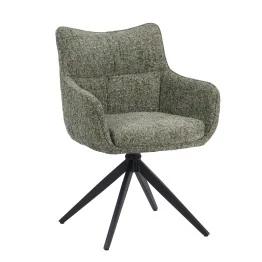 SELINA Modern 360° Swivel Accent Chair with Spider Base |