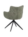 SELINA Fauteuil Pivotant Moderne à 360° avec Base Araignée Chaise ...