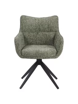 SELINA Modern 360° Swivel Accent Chair with Spider Base |