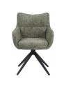 SELINA Modern 360° Swivel Accent Chair with Spider Base |