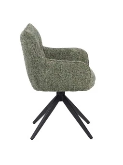 SELINA Modern 360° Swivel Accent Chair with Spider Base |