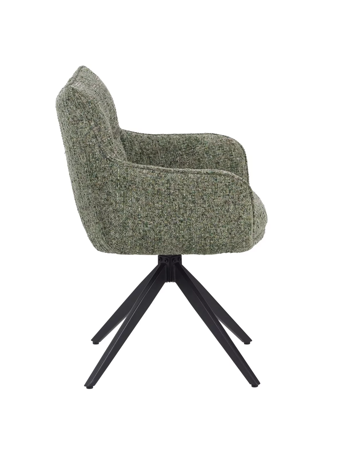 SELINA Fauteuil Pivotant Moderne à 360° avec Base Araignée Hauteur:...