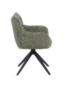 SELINA Fauteuil Pivotant Moderne à 360° avec Base Araignée Chaise ...