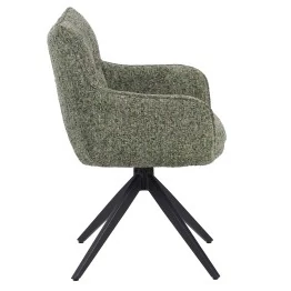 SELINA Modern 360° Swivel Accent Chair with Spider Base |