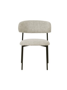 KELLY Chaise de Salle à Manger Minimaliste en Velours Côtelé Hauteu...