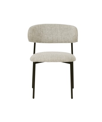 KELLY Chaise de Salle à Manger Minimaliste en Tissu Bouclé Côtelé ...