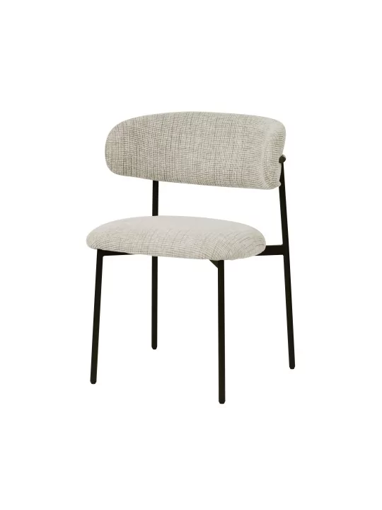 KELLY Chaise de Salle à Manger Minimaliste en Velours Côtelé Hauteu...