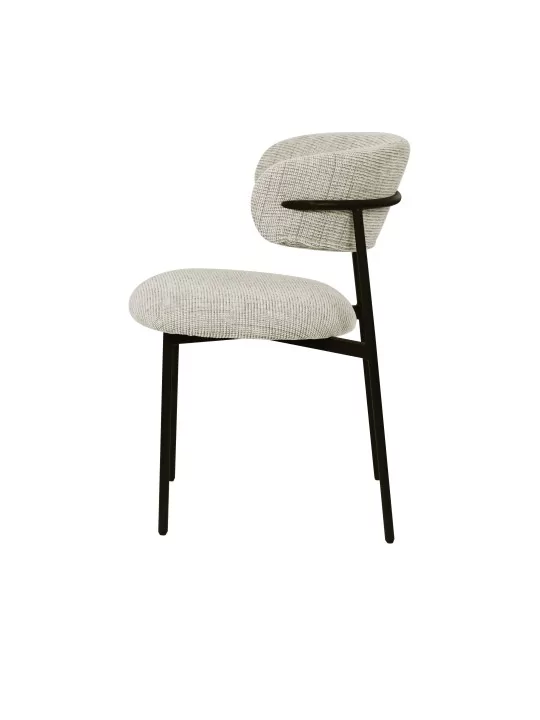 KELLY Chaise de Salle à Manger Minimaliste en Velours Côtelé Hauteu...